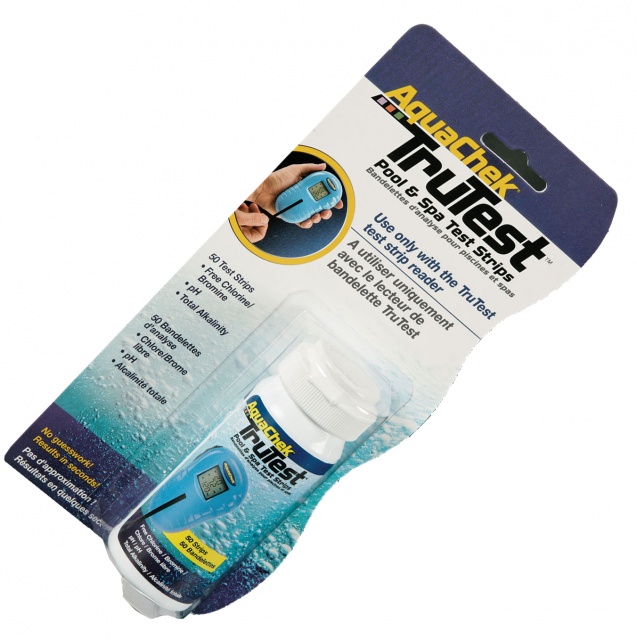 Aquachek TruTest - Bandelettes chlore libre/Brome/pH/TAC
